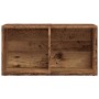 Caja de almacenaje madera de ingeniería envejecida 69,5x34x36cm de , Almacenamiento para CD y DVD - Ref: Foro24-855786, Preci...