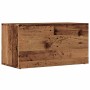 Caja de almacenaje madera de ingeniería envejecida 69,5x34x36cm de , Almacenamiento para CD y DVD - Ref: Foro24-855786, Preci...