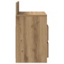 Mesilla de noche con 2 cajones roble artesano 40x33x60 cm de , Mesitas de noche - Ref: Foro24-858576, Precio: 53,70 €, Descue...