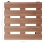 Soporte con ruedas para plantas 2 uds WPC marrón 30x30x7,5 cm de vidaXL, Soportes para macetas - Ref: Foro24-149035, Precio: ...