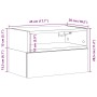 Mesitas de noche de pared 2 unidades blanca 45x26x28,5 cm de , Mesitas de noche - Ref: Foro24-858597, Precio: 68,53 €, Descue...