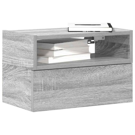 Mesitas de noche de pared 2 uds gris sonoma 45x26x28,5 cm de , Mesitas de noche - Ref: Foro24-858607, Precio: 70,11 €, Descue...