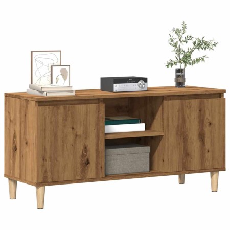 Mueble para TV madera de ingeniería roble artisan 102x35x50 cm de , Muebles TV - Ref: Foro24-856429, Precio: 72,93 €, Descuen...