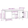 Mueble para TV madera de ingeniería roble artisan 102x35x50 cm de , Muebles TV - Ref: Foro24-856429, Precio: 72,93 €, Descuen...