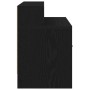 Mesilla de noche con cajón roble negro 51x31x47 cm de , Mesitas de noche - Ref: Foro24-858670, Precio: 40,52 €, Descuento: %