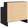 Mesilla de noche con cajón roble negro 51x31x47 cm de , Mesitas de noche - Ref: Foro24-858670, Precio: 40,52 €, Descuento: %