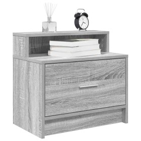 Mesillas de noche con cajón 2 uds gris sonoma 51x31x47 cm de , Mesitas de noche - Ref: Foro24-858679, Precio: 70,65 €, Descue...