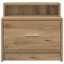 Mesillas de noche con cajón 2 uds roble artesanal 51x31x47 cm de , Mesitas de noche - Ref: Foro24-858685, Precio: 66,47 €, De...
