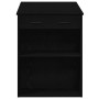 Escritorio con cajón y estante madera contrachapada roble negro de , Mesas de cocina y de comedor - Ref: Foro24-858687, Preci...