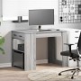 Escritorio con cajón estante madera contrachapada gris sonoma de , Mesas de cocina y de comedor - Ref: Foro24-858691, Precio:...