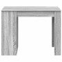 Escritorio con cajón estante madera contrachapada gris sonoma de , Mesas de cocina y de comedor - Ref: Foro24-858691, Precio:...