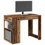 Escritorio con cajón estante madera contrachapada madera vieja de , Mesas de cocina y de comedor - Ref: Foro24-858693, Precio...