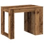 Escritorio con cajón estante madera contrachapada madera vieja de , Mesas de cocina y de comedor - Ref: Foro24-858693, Precio...