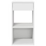 Mesillas de noche con cajón 2 uds blanco 35x34x66,5 cm de , Mesitas de noche - Ref: Foro24-858714, Precio: 63,15 €, Descuento: %