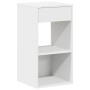 Mesillas de noche con cajón 2 uds blanco 35x34x66,5 cm de , Mesitas de noche - Ref: Foro24-858714, Precio: 63,15 €, Descuento: %