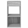 Mesilla de noche con cajón gris sonoma 35x34x66,5 cm de , Mesitas de noche - Ref: Foro24-858723, Precio: 41,82 €, Descuento: %