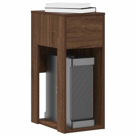 Torre de ordenador con cajón roble marrón 30x44x74 cm de , Escritorios - Ref: Foro24-858737, Precio: 56,20 €, Descuento: %
