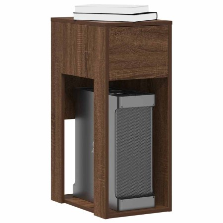 Torre de ordenador con cajón roble marrón 30x44x74 cm de , Escritorios - Ref: Foro24-858737, Precio: 56,20 €, Descuento: %