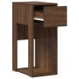 Torre de ordenador con cajón roble marrón 30x44x74 cm de , Escritorios - Ref: Foro24-858737, Precio: 56,20 €, Descuento: %