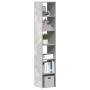Librerías 2 uds madera contrachapada apilable gris hormigón de , Taquillas y armarios de almacenamiento - Ref: Foro24-858810,...