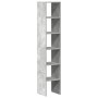 Librerías 2 uds madera contrachapada apilable gris hormigón de , Taquillas y armarios de almacenamiento - Ref: Foro24-858810,...