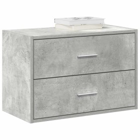 Armario con 2 cajones gris cemento 60x31x40cm madera ingeniería de , Cajoneras - Ref: Foro24-858827, Precio: 54,15 €, Descuen...