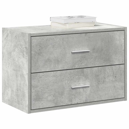 Armario con 2 cajones gris cemento 60x31x40cm madera ingeniería de , Cajoneras - Ref: Foro24-858827, Precio: 54,15 €, Descuen...