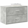 Armario con 2 cajones gris cemento 60x31x40cm madera ingeniería de , Cajoneras - Ref: Foro24-858827, Precio: 54,15 €, Descuen...