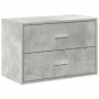 Armario con 2 cajones gris cemento 60x31x40cm madera ingeniería de , Cajoneras - Ref: Foro24-858827, Precio: 54,15 €, Descuen...