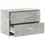 Armario con 2 cajones gris cemento 60x31x40cm madera ingeniería de , Cajoneras - Ref: Foro24-858827, Precio: 54,15 €, Descuen...
