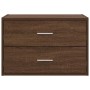 Armario con 2 cajones roble marrón 60x31x40cm madera ingeniería de , Cajoneras - Ref: Foro24-858833, Precio: 55,44 €, Descuen...