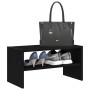 Zapatero apilable roble negro 60x30x30,5 cm de , Zapateros y organizadores de calzado - Ref: Foro24-858859, Precio: 32,96 €, ...