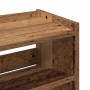 Mueble zapatero madera contrachapada madera vieja 60x25x62 cm de , Zapateros y organizadores de calzado - Ref: Foro24-859894,...