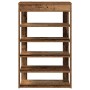 Mueble zapatero madera contrachapada madera vieja 60x30x98 cm de , Zapateros y organizadores de calzado - Ref: Foro24-859930,...