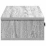 Estante de pared con cajones madera contrachapada roble ahumado de , Estantes y estanterías - Ref: Foro24-859964, Precio: 66,...