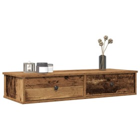 Estante de pared con cajones madera contrachapada madera vieja de , Estantes y estanterías - Ref: Foro24-859966, Precio: 73,6...
