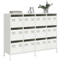 Aparador de acero laminado en frío blanco 135x39x103,5 cm de , Aparadores - Ref: Foro24-3307178, Precio: 305,83 €, Descuento: %