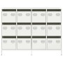 Aparador de acero laminado en frío blanco 135x39x103,5 cm de , Aparadores - Ref: Foro24-3307178, Precio: 305,83 €, Descuento: %
