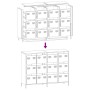 Aparador de acero laminado en frío blanco 135x39x103,5 cm de , Aparadores - Ref: Foro24-3307178, Precio: 305,83 €, Descuento: %