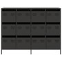 Aparador de acero laminado en frío negro 135x39x103,5 cm de , Aparadores - Ref: Foro24-3307173, Precio: 291,43 €, Descuento: %