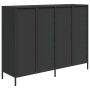 Aparador de acero laminado en frío negro 135x39x103,5 cm de , Aparadores - Ref: Foro24-3307173, Precio: 291,43 €, Descuento: %