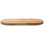 Tablero de mesa ovalado madera maciza de roble 80x40x4 cm de , Tableros para mesas - Ref: Foro24-4009065, Precio: 67,63 €, De...