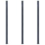 Postes de valla 3 unidades aluminio gris oscuro 185 cm de vidaXL, Postes de cerca - Ref: Foro24-148987, Precio: 217,38 €, Des...