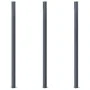 Postes de valla 3 unidades aluminio gris oscuro 185 cm de vidaXL, Postes de cerca - Ref: Foro24-148987, Precio: 224,90 €, Des...