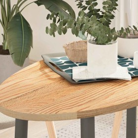 Tablero de mesa ovalado madera maciza de roble 100x50x2 cm de , Tableros para mesas - Ref: Foro24-4009038, Precio: 57,74 €, D...