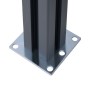 Postes de valla 3 unidades aluminio gris oscuro 185 cm de vidaXL, Postes de cerca - Ref: Foro24-148987, Precio: 217,38 €, Des...