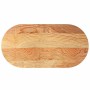 Tablero de mesa ovalado madera maciza de roble 120x60x2 cm de , Tableros para mesas - Ref: Foro24-4009071, Precio: 101,93 €, ...