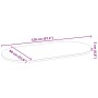 Tablero de mesa ovalado madera maciza de roble 120x60x2 cm de , Tableros para mesas - Ref: Foro24-4009071, Precio: 101,93 €, ...
