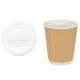 Vasos de café de papel con tapa 1000 uds 8oz 200ml de , Vasos desechables - Ref: Foro24-3325224, Precio: 143,43 €, Descuento: %