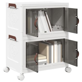 Caja de almacenamiento apilable con ruedas 2 niveles 28 L de , Carretillas de carga - Ref: Foro24-4012367, Precio: 49,50 €, D...